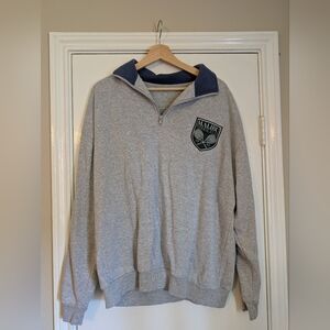 Gray Sweatshirt with Malibu Tennis Club Logo